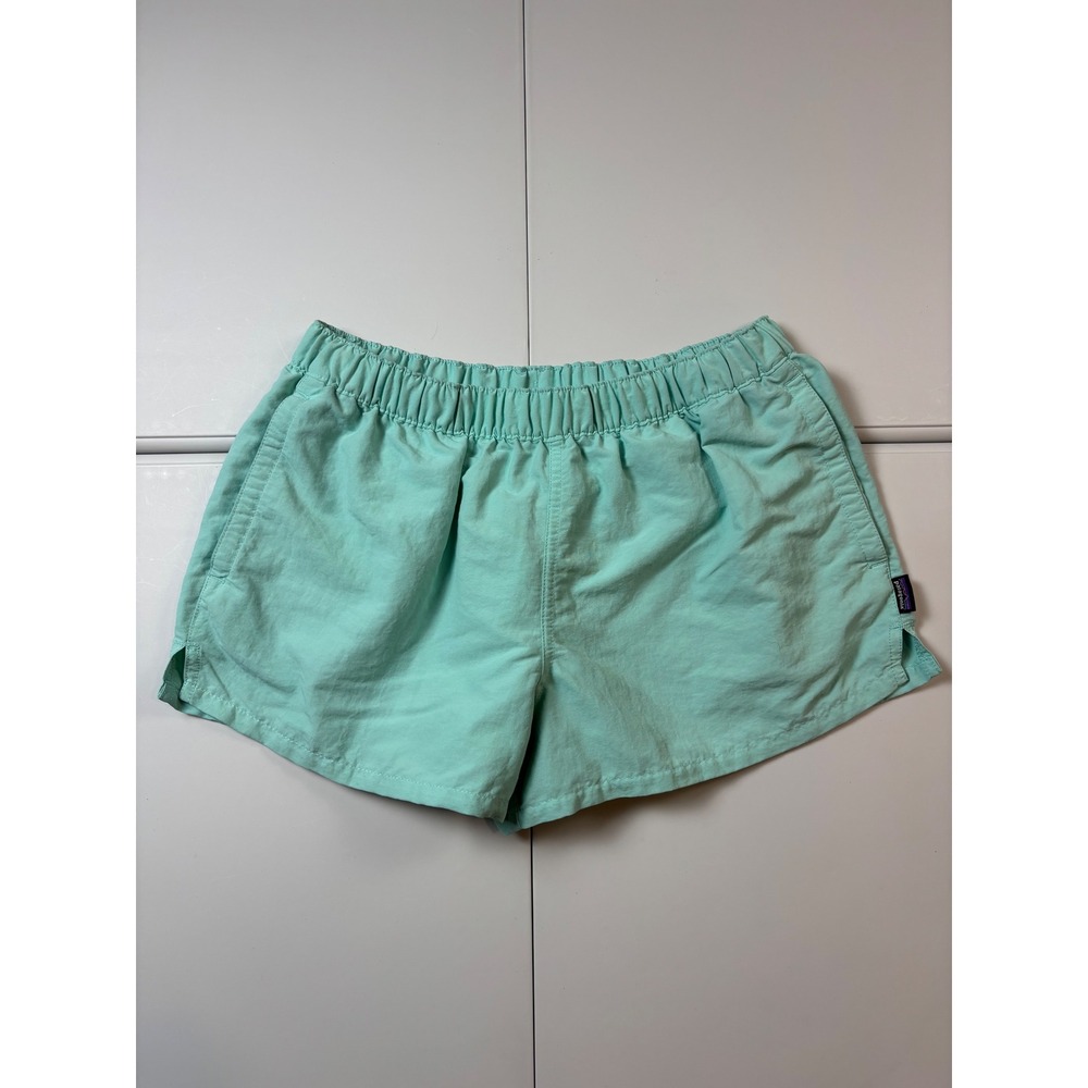 Patagonia Baggies Shorts Womens Medium Mint Green Nylon Water Repellent